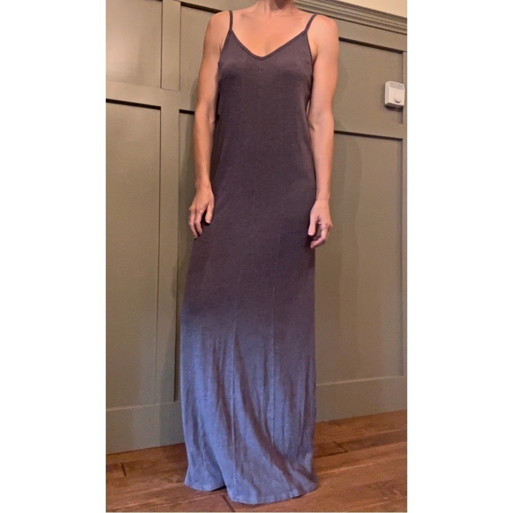 CHASER Triblend Maxi Dress Purple V-Neck Spaghetti Strap Size Medium